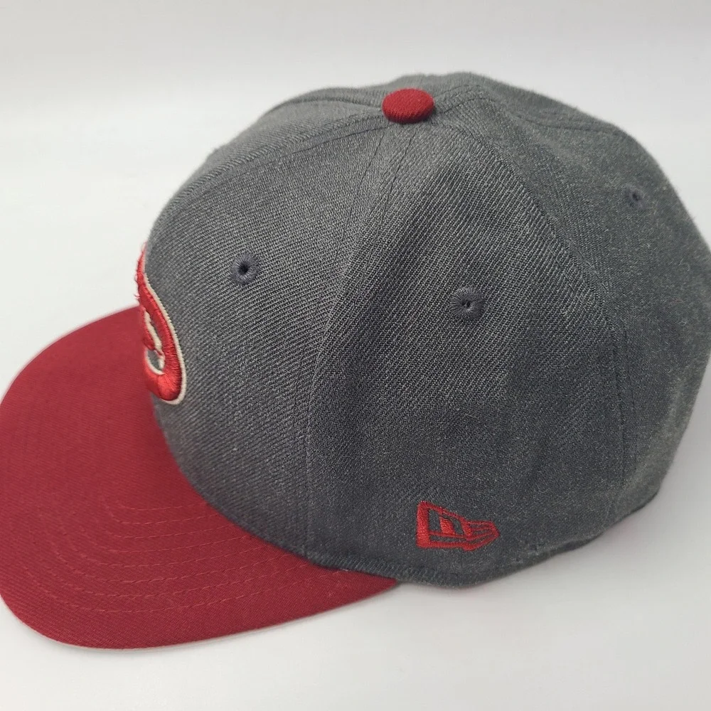Arizona Diamondbacks Hat Snapback 9Fifty New Era Grey Red MLB‎ Wool Blend Men